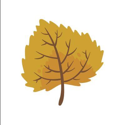 Poplar leaf vector