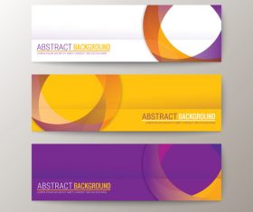 Purple and yellow abstract background banner vector