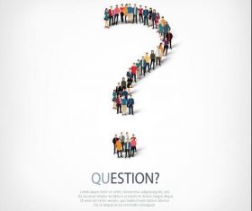 Question mix icon vector