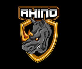 Rhino esports logo vector