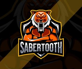 Sabertooth esport logo vector