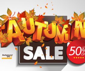 Seasonal sale background card vector