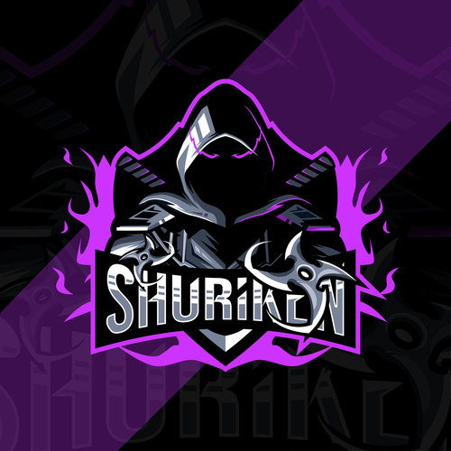 Shuriken esport logo vector