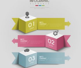 Square infographic element option vector