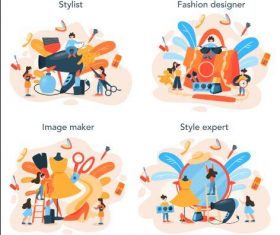 Style expert cartoon illustration vector
