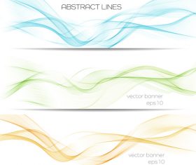 Three color dynamic banner abstract background vector
