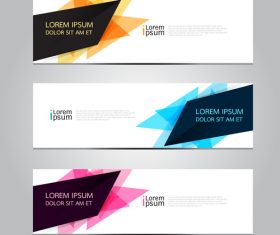 Various abstract background banner vector