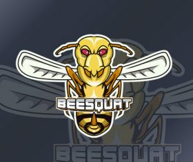 Wasp sports and esports logo vector