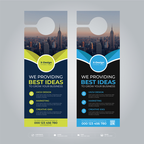 We provide the best idea business flyer vector