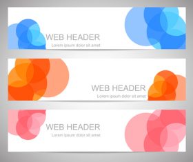 Web header banner vector