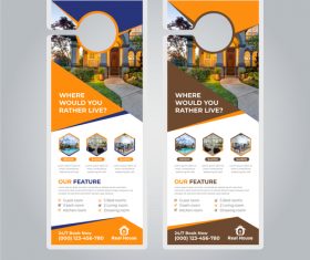Where would you pather live business flyer vector