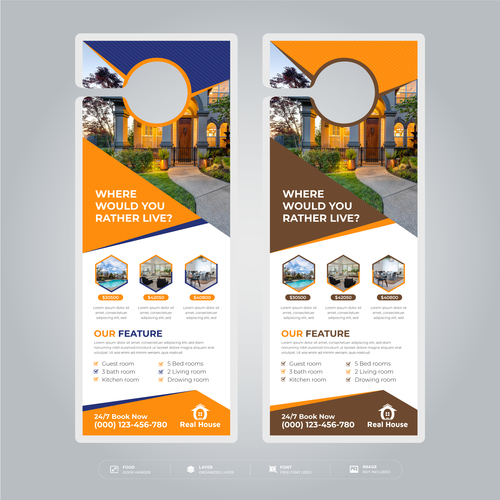Where would you pather live business flyer vector