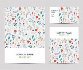 White printing pattern company business card vector
