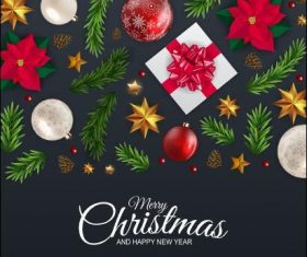 Winter holidays greeting illustration vector