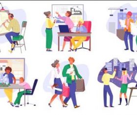 Work illustration vector