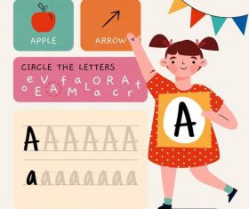 A letter word meaning and spelling vector