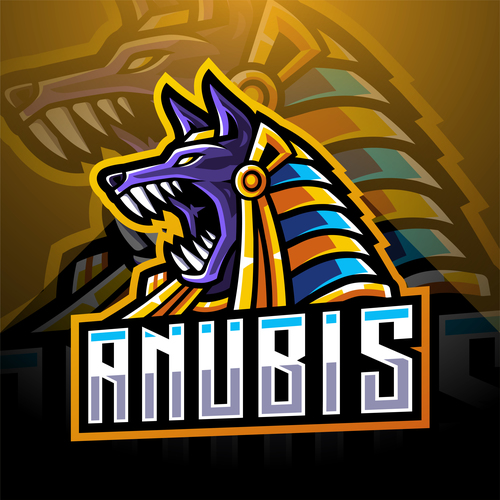 Anubis game icon design vector