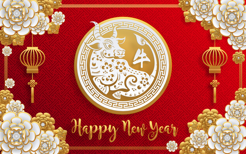 Awesome Chinese New Year Greeting Card Vector