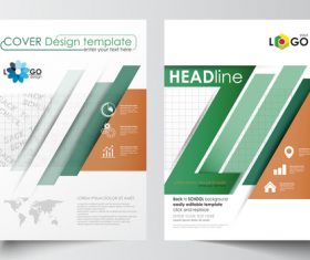 Back to school brochure vector