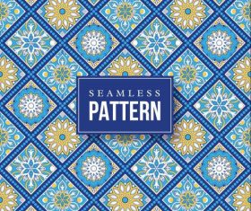 Beautiful hand drawn mandala seamless pattern vector