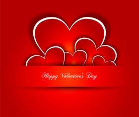 Beautiful valentine card vector