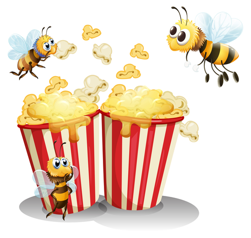 Bee cartoon vector