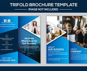 Best for your business brochure design vector