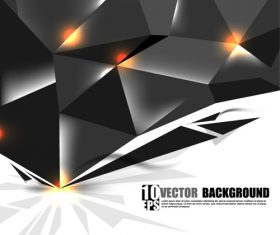 Black 3D background vector