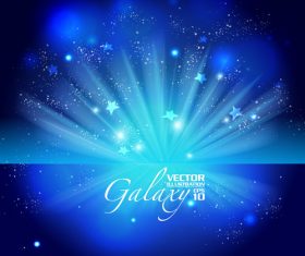 Blue background stars vector
