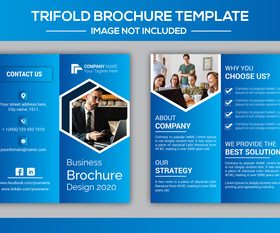 Business brochure design 2020 vector