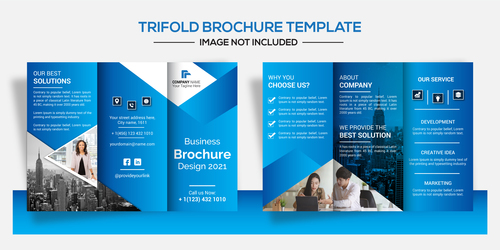 Business image brochure design vector
