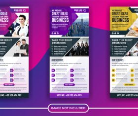 Business poster banner vector