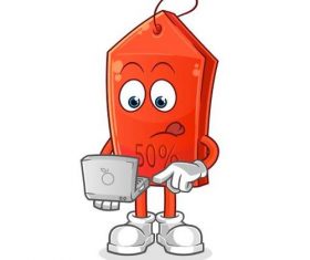 Cartoon mascot icon vector