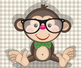 Cartoon monkey vector