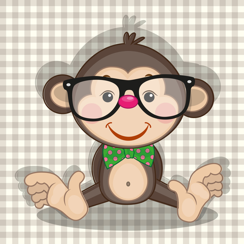 Cartoon monkey vector