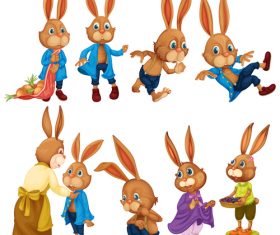 Cartoon rabbit vector