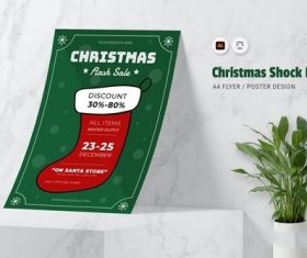 Christmas Shock Flyer vector