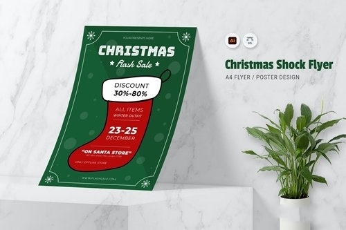 Christmas Shock Flyer vector