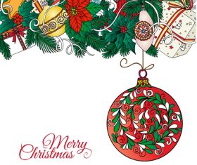 Christmas balls vector