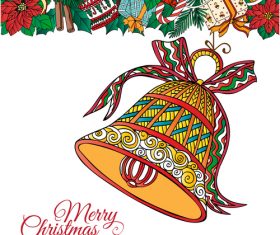 Christmas bell vector