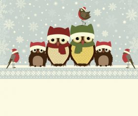 Christmas card vector