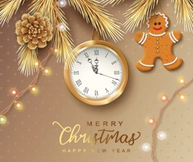 Christmas decoration illustration vector