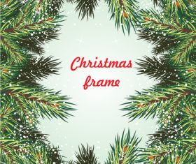 Christmas frame vector