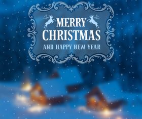 Christmas greeting card vector