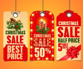 Christmas Holyday Sale Label Vector Free Download