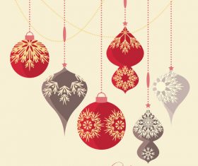 Christmas tree decoration pendant vector