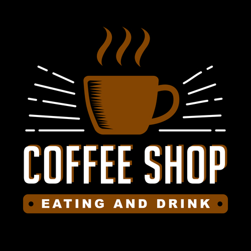 Coffee shop badges logo vector