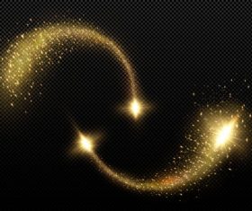 Comet magic light line background vector