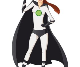 Comic super woman vector