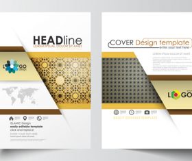 Company brochure cover vector